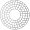 Ekena Millwork Fink Architectural Grade PVC Pierced Ceiling Medallion, Nickel, 16"OD x 5 3/4"ID x 1/2"P CMPP16FFSNI - alternate 5